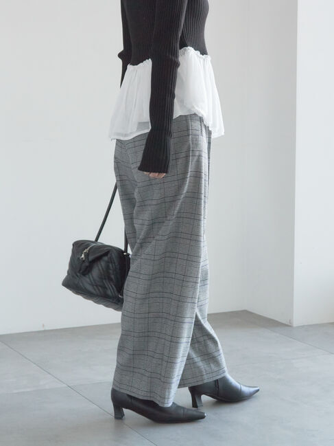 Te chichi「【宮本茉由着用】グレンチェックスラックス」|その他|