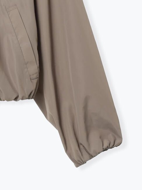 Te chichi「ノーカラーギャザージップブルゾン」|ブルゾン・スタジャン|