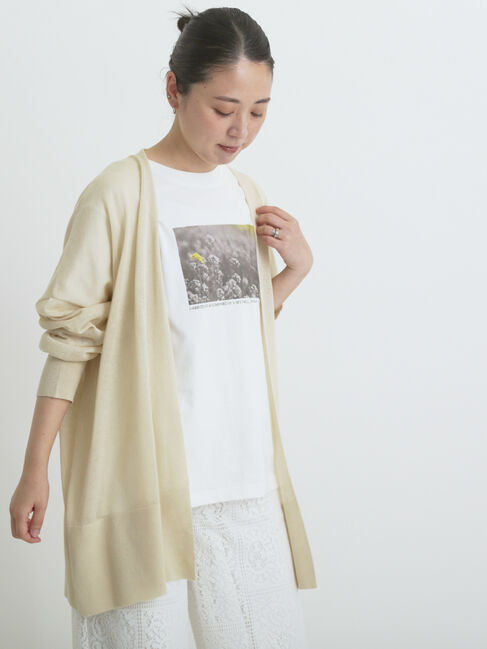 sm2rhythm「シアーロングカーディガン」|カーディガン|ベージュ