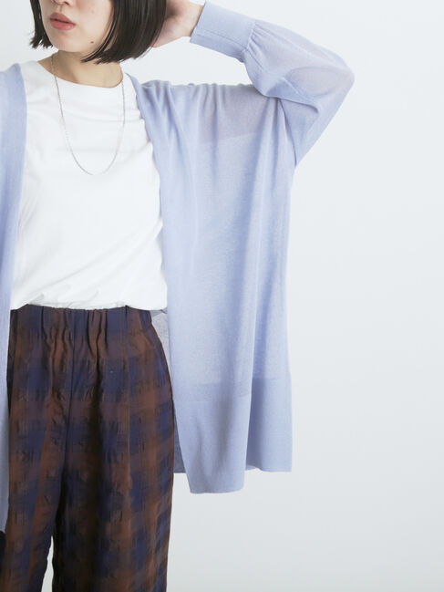 sm2rhythm「シアーロングカーディガン」|カーディガン|