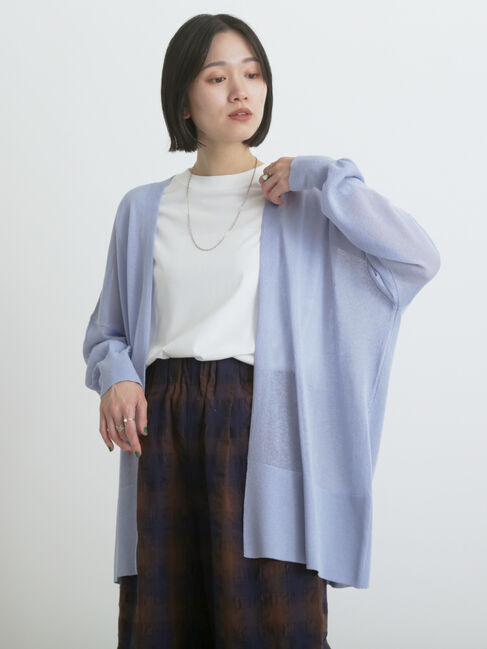 sm2rhythm「シアーロングカーディガン」|カーディガン|