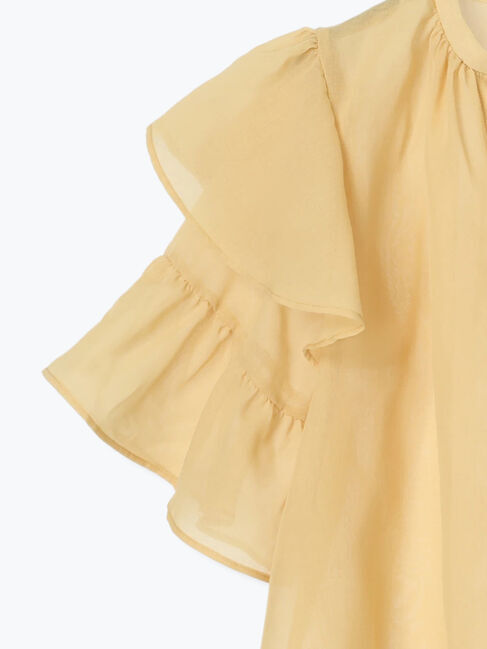 sm2rhythm「ボイルラッフルブラウス」|シャツ・ブラウス|