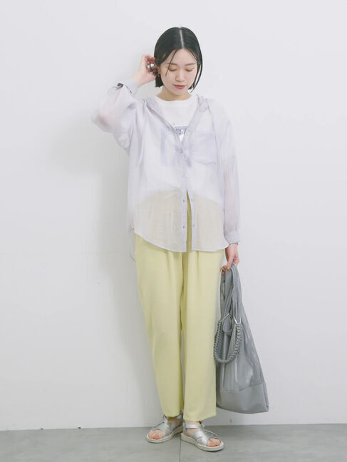 Samansa Mos2 blue「【接触冷感】マルチスタイルイージーパンツ」|その他|