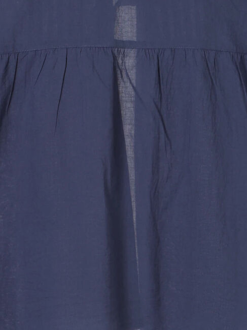 Samansa Mos2 blue「【Made in India】リボンベスト」|シャツ・ブラウス|