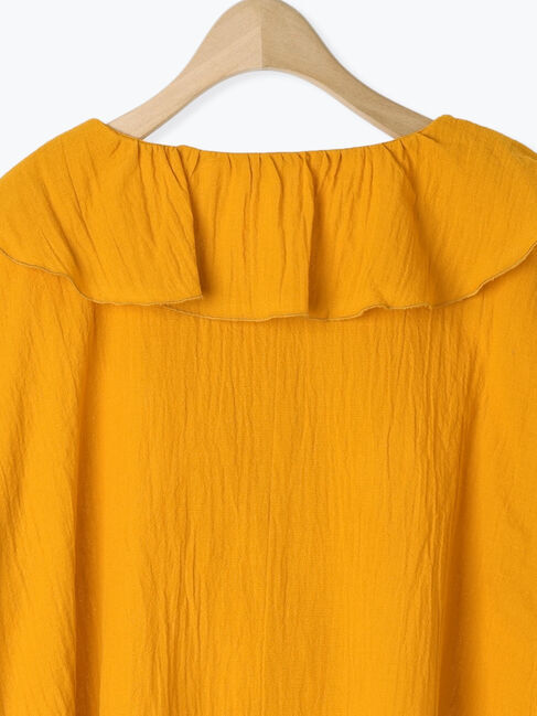 Samansa Mos2「フリルカラーブラウス」|シャツ・ブラウス|