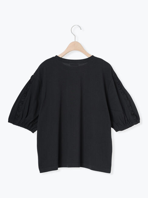 Samansa Mos2「袖タテフリルTシャツ」|Tシャツ・カットソー|