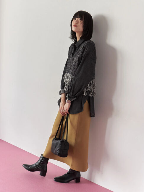 Samansa Mos2 blue「【マエストロ監修】ストレスフリーショートブーツ」|ビジネス・ドレスシューズ|