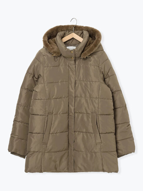 Samansa Mos2 blue「スタイルアップパデットコート」|その他|