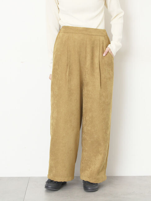 Samansa Mos2「【M/Lサイズ】裾絞りタックパンツ」|その他|