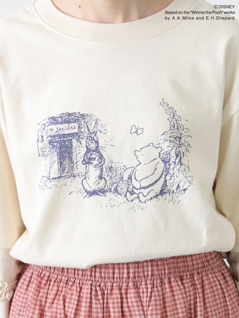 Samansa Mos2「【Disney】くまのプーさん袖フリルロンT」|Tシャツ・カットソー|