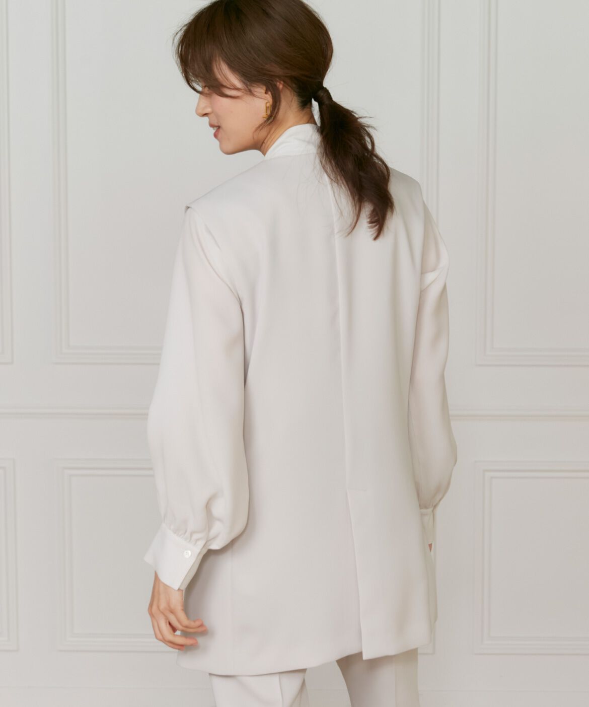 INED「《大きいサイズ》ジレ」|ダウンベスト・ベスト|