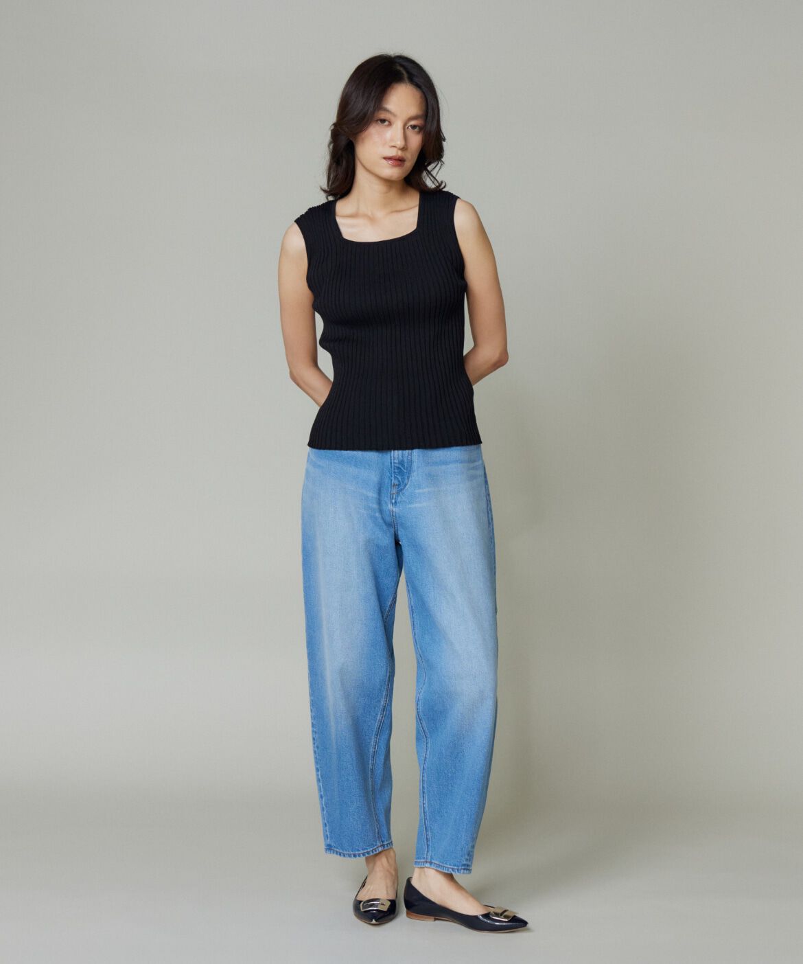 DAY by DAY it&rsquo;s international「2wayネックリブノースリーブ」|ニット・セーター|