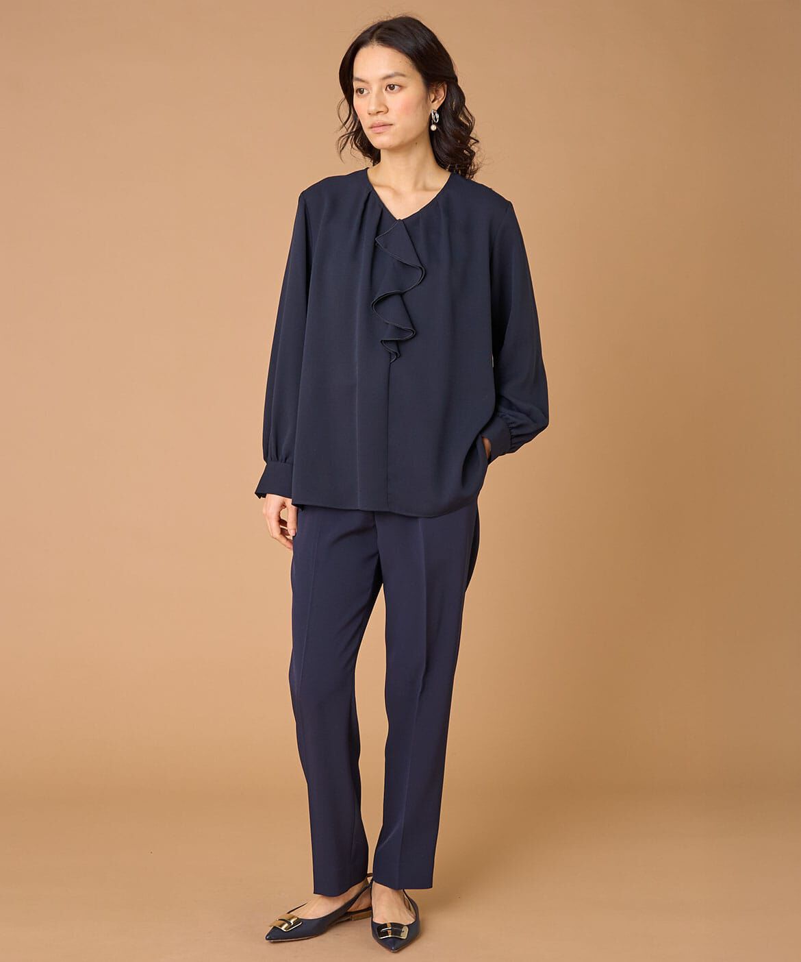 INED「ラッフルブラウス」|シャツ・ブラウス|