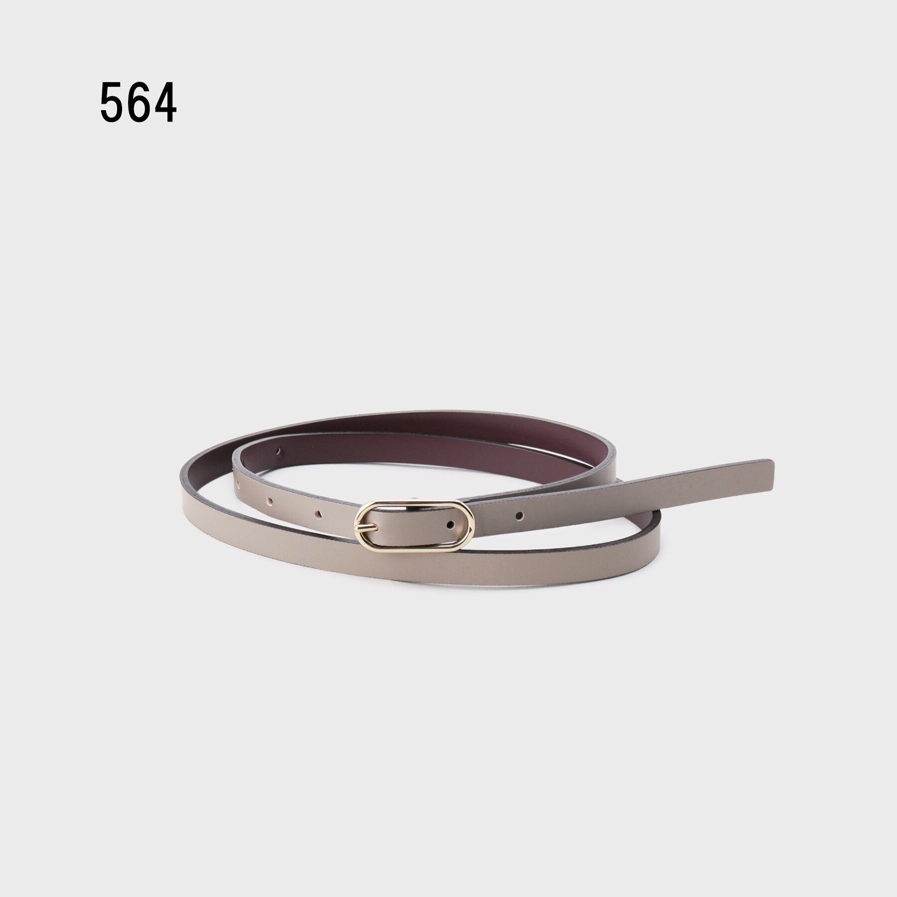 UNTITLED「【追加/本革/日本製】オーバルベルト12mm」|ベルト|