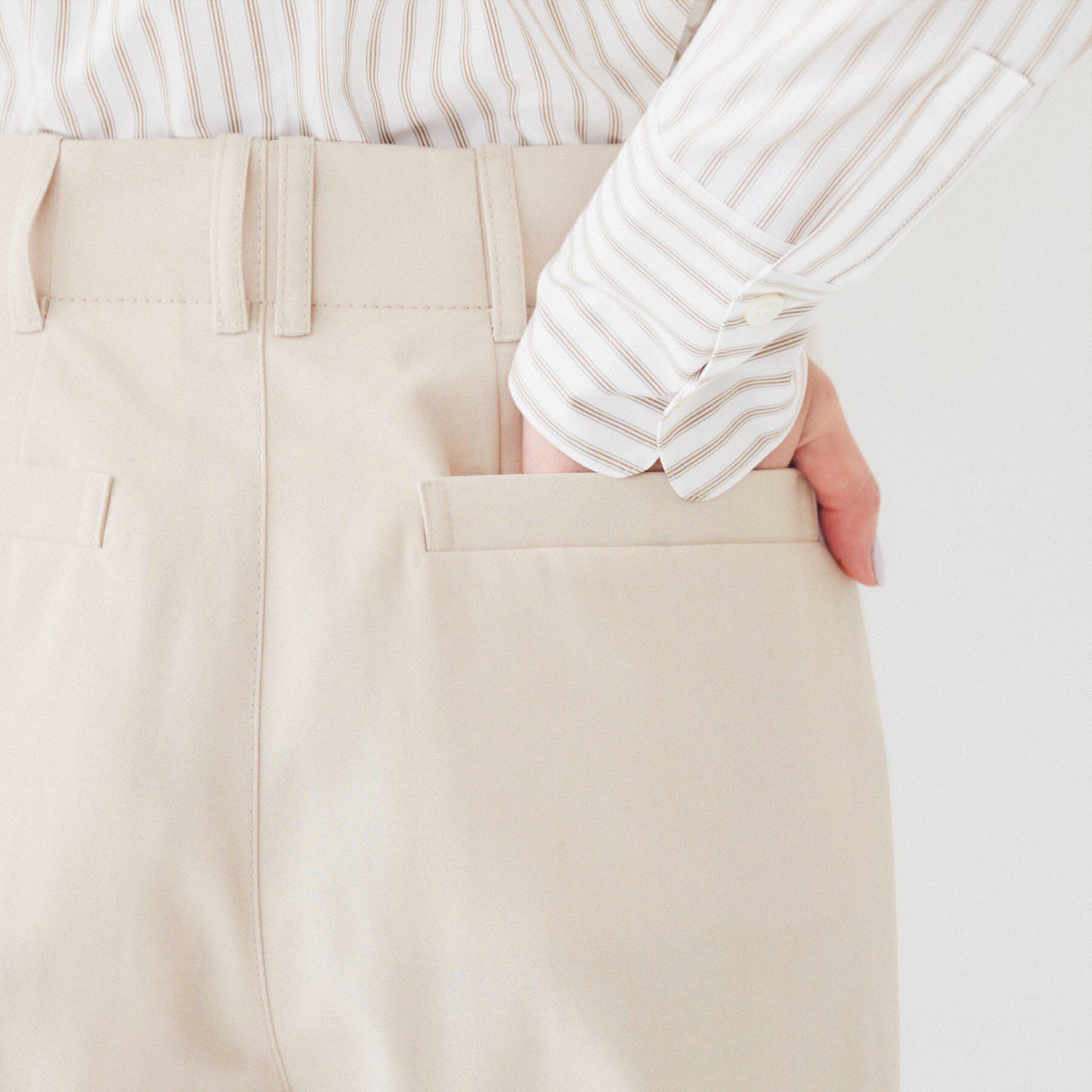 UNTITLED「コットンライク ワイドストレートパンツ」|その他|