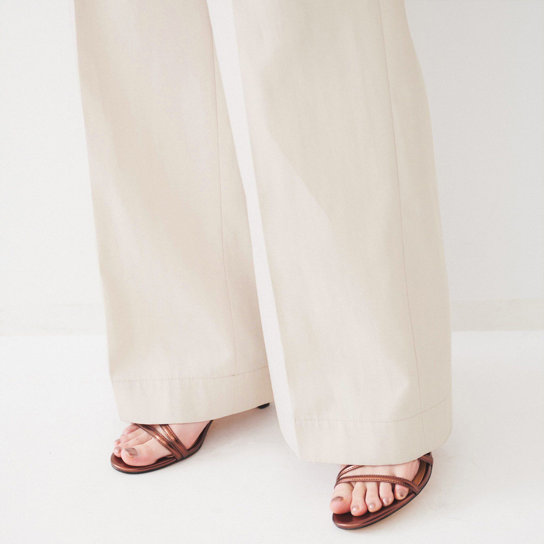 UNTITLED「コットンライク ワイドストレートパンツ」|その他|