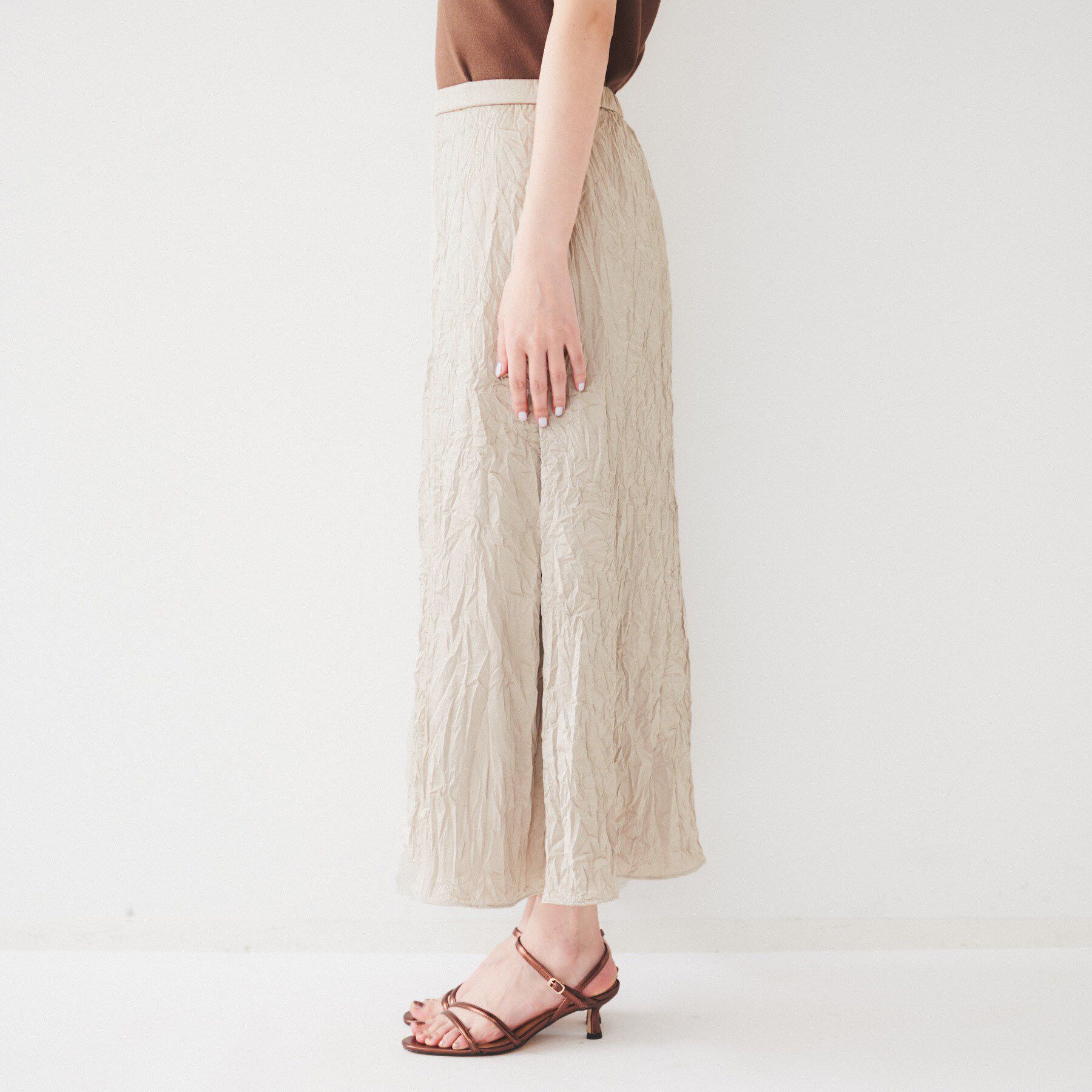 UNTITLED「クラッシュAラインスカート」|スカート|