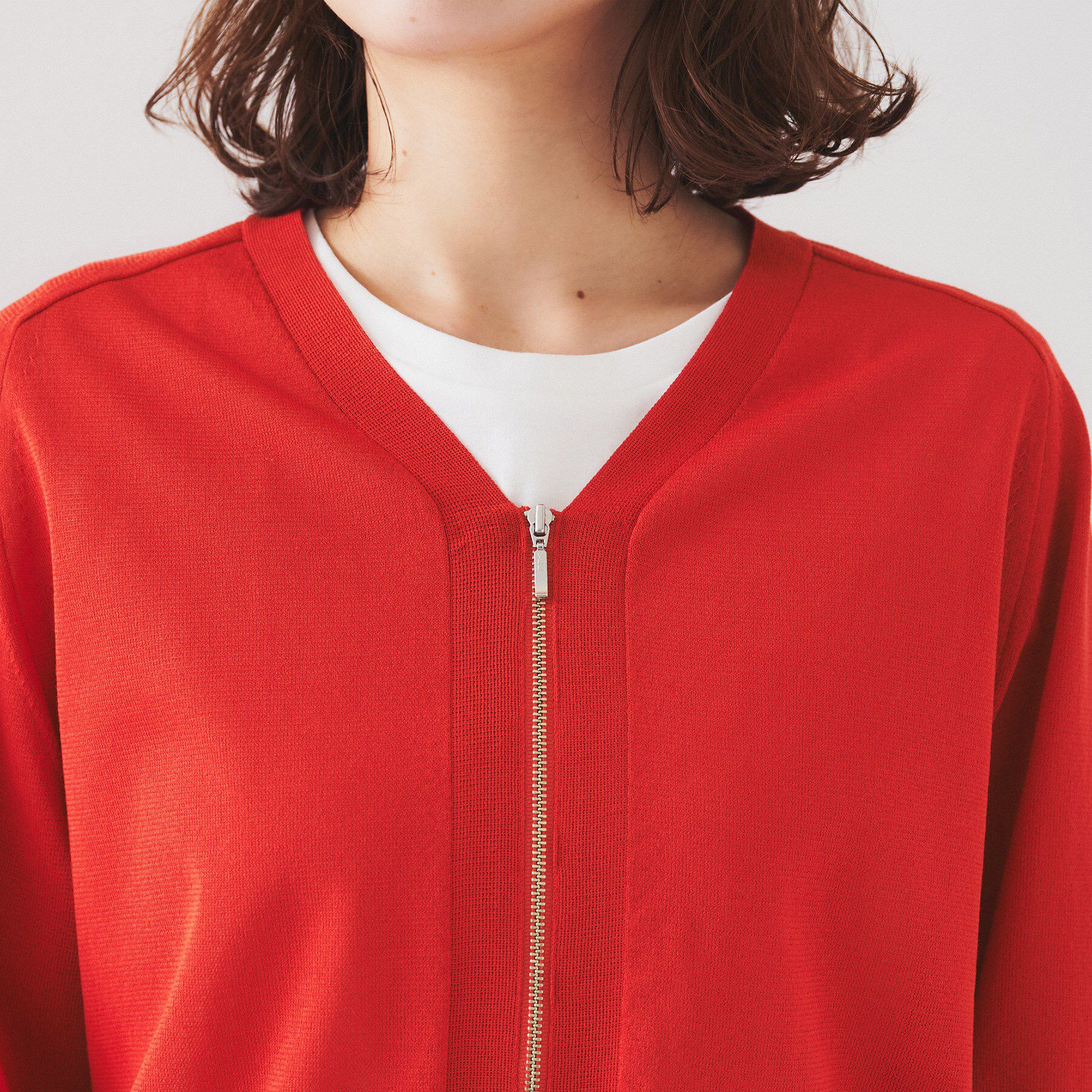 UNTITLED「【体型カバー/日除け】シアーニットカーディガン」|カーディガン|