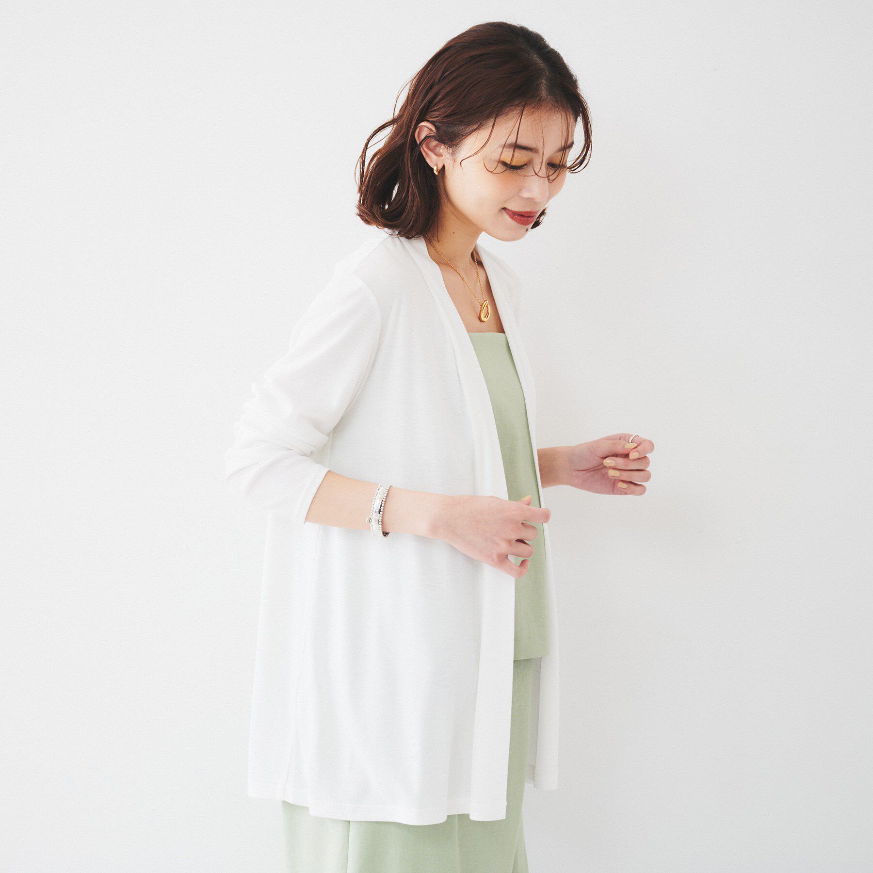 UNTITLED「【接触冷感/UV機能/遮熱】ジャージカーディガン」|カーディガン|