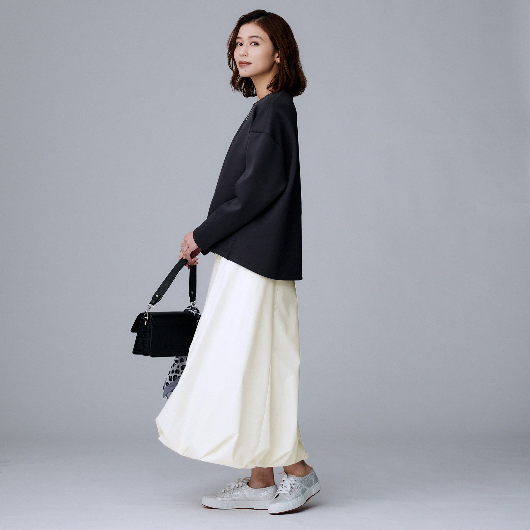 UNTITLED「【ストレッチ素材/撥水加工】バルーンスカート」|スカート|