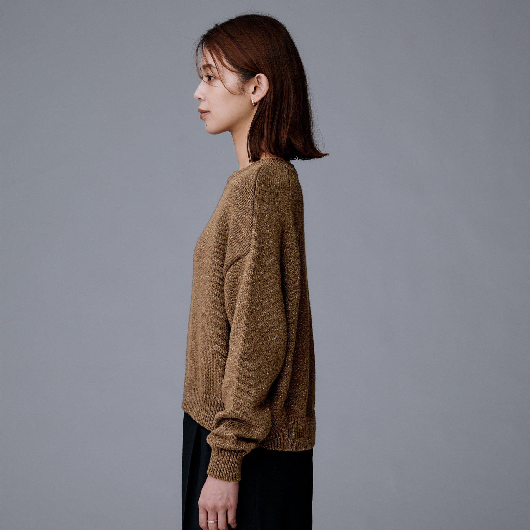 UNTITLED「【セットアップ可/ゆったり】ウール混ラメニット」|ニット・セーター|