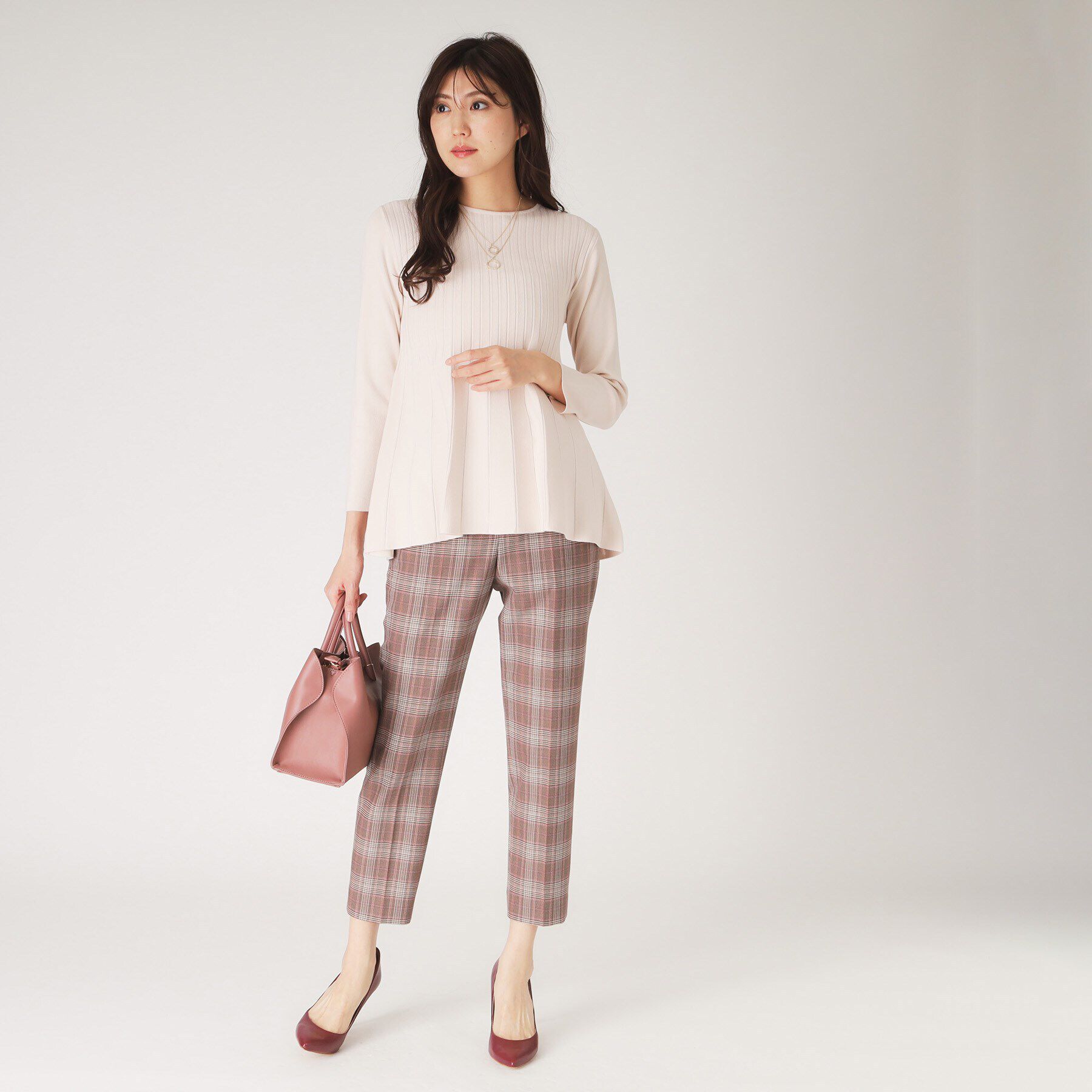 COUP DE CHANCE「【洗える／ヒップ丈】Aラインニットプルオーバー」|ニット・セーター|