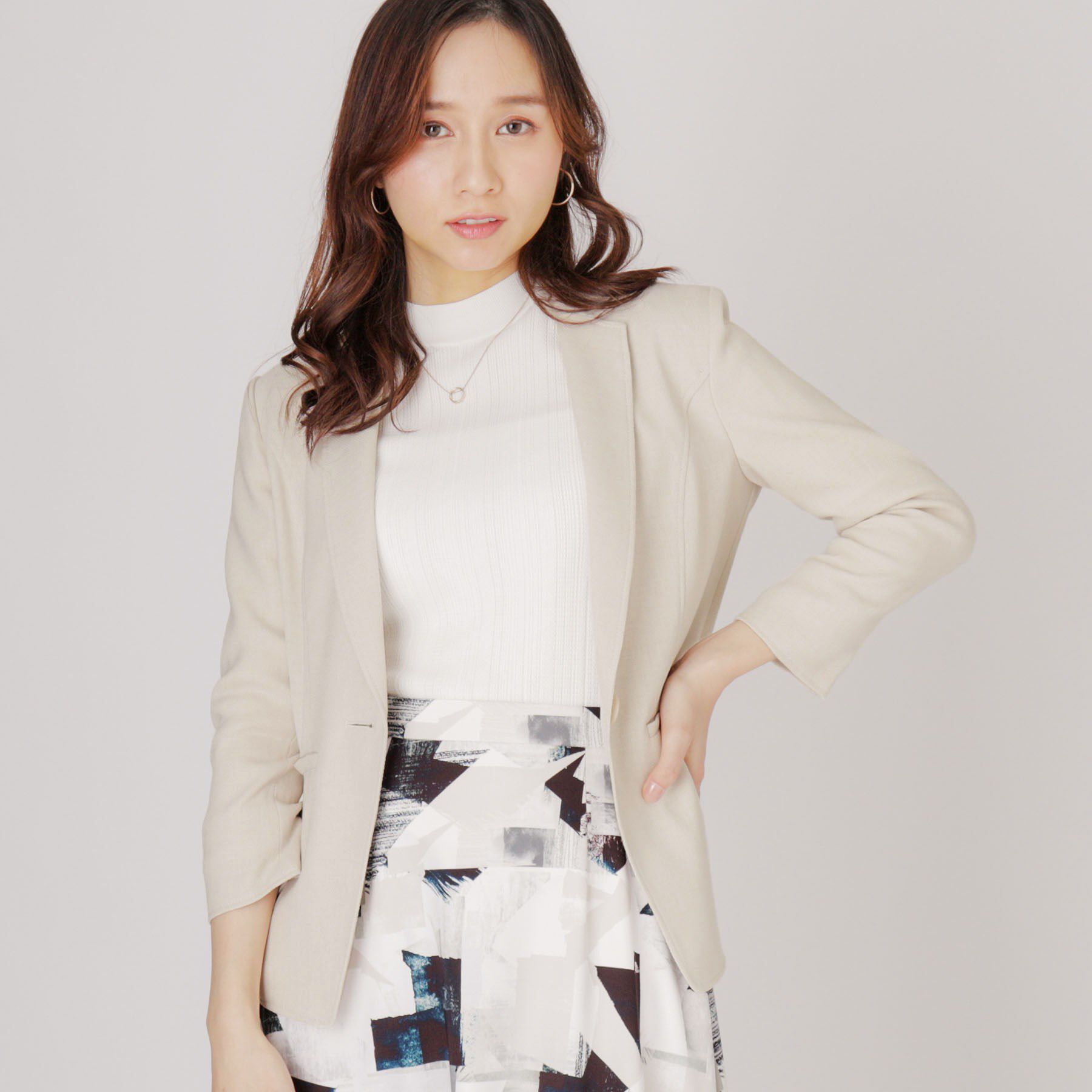 COUP DE CHANCE「【手洗い可／日本製】テーラードジャケット」|テーラードジャケット|グレージュ(050)