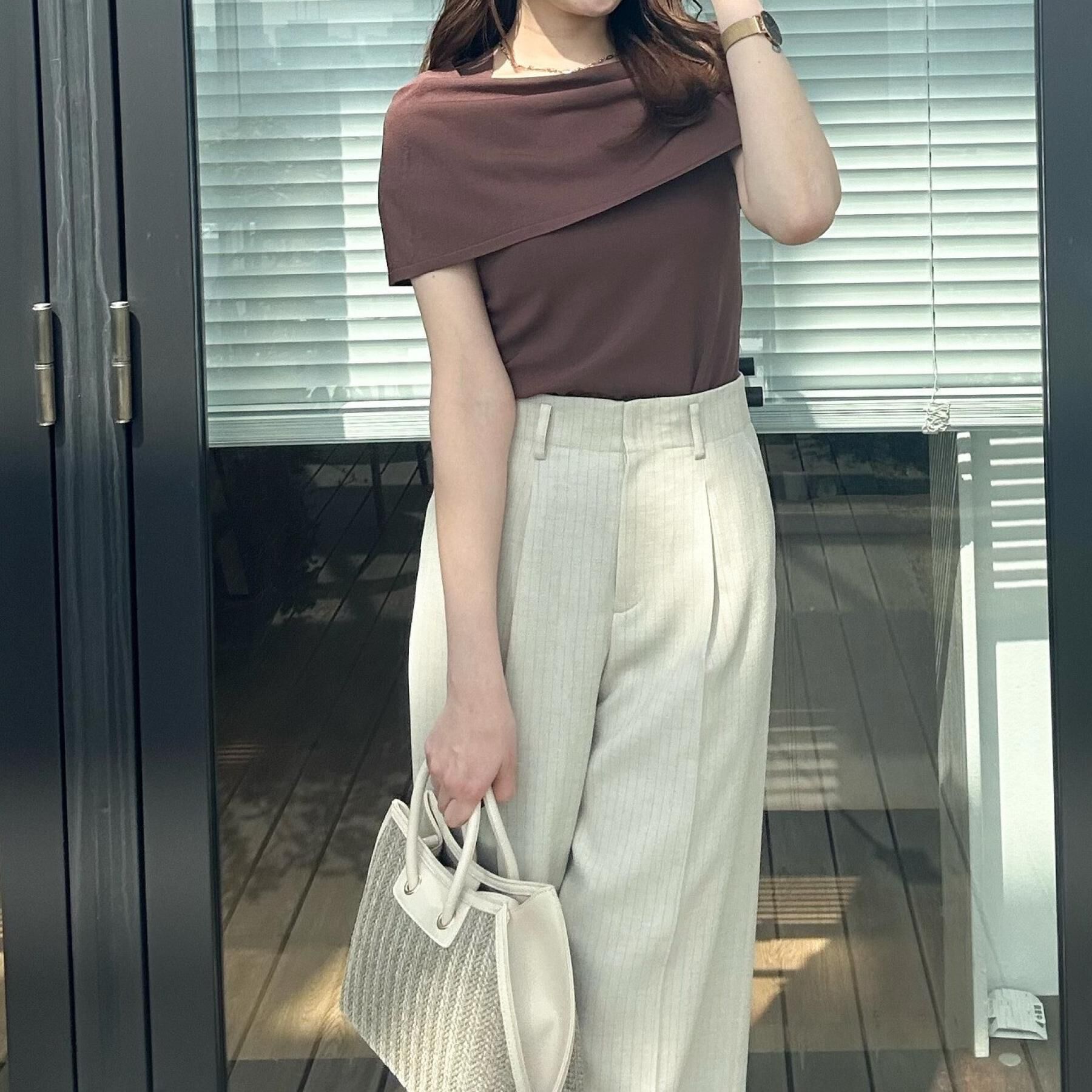 COUP DE CHANCE「【洗える】オフショルダーニットトップス」|ニット・セーター|