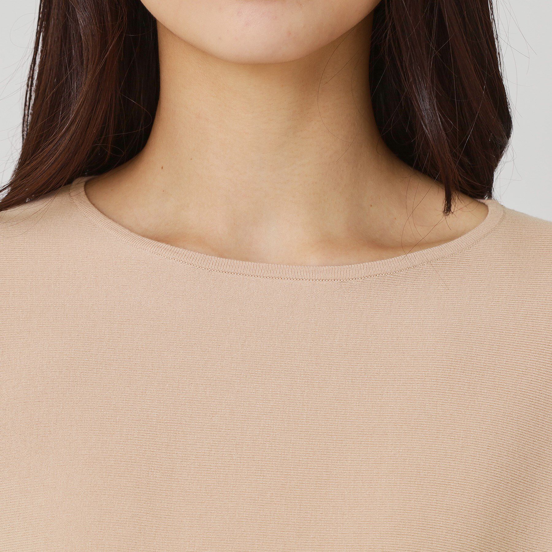 COUP DE CHANCE「【手洗い可】袖透かし柄ニットトップス」|ニット・セーター|