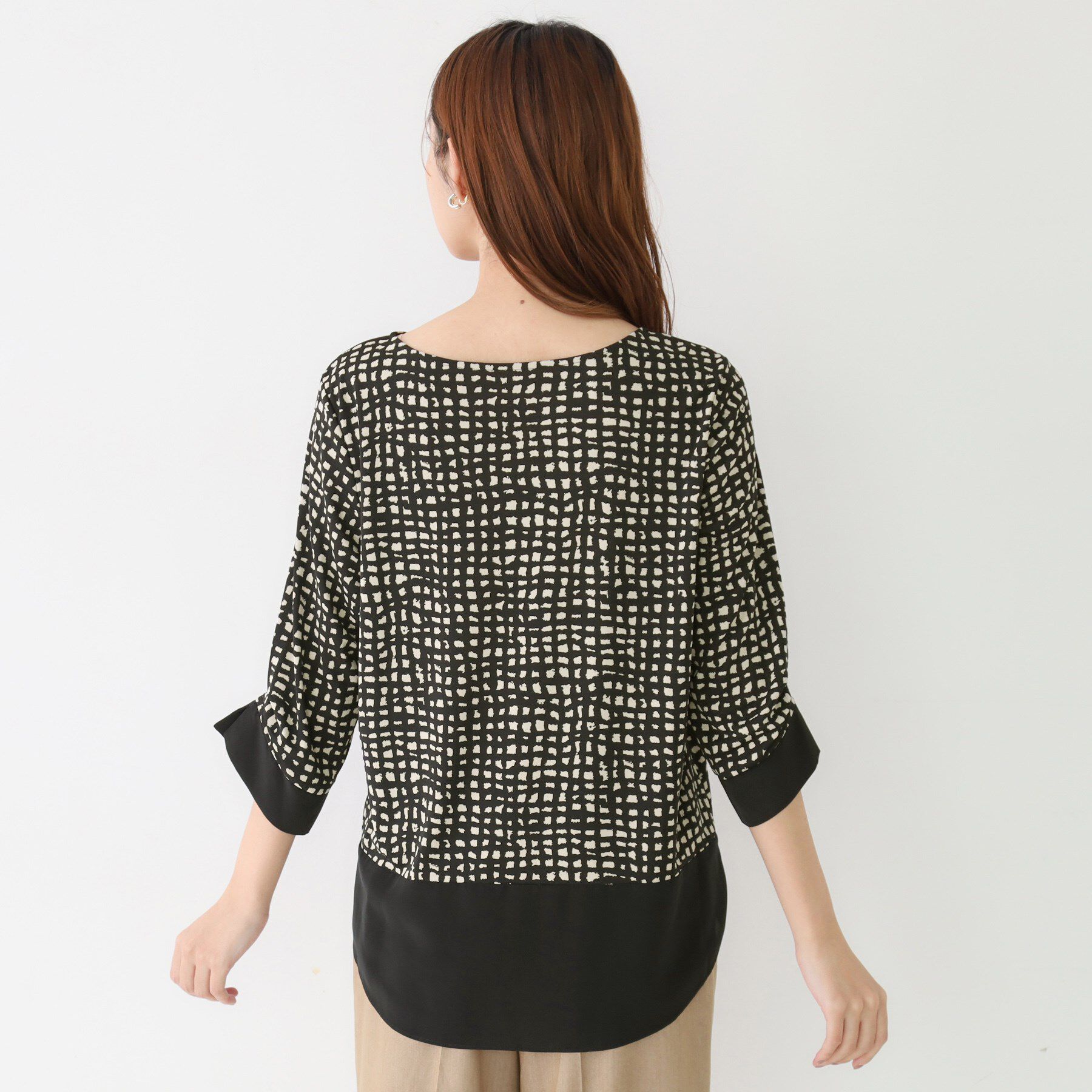 COUP DE CHANCE「【手洗い可／日本製】異素材ドッキングのカットソー」|Tシャツ・カットソー|