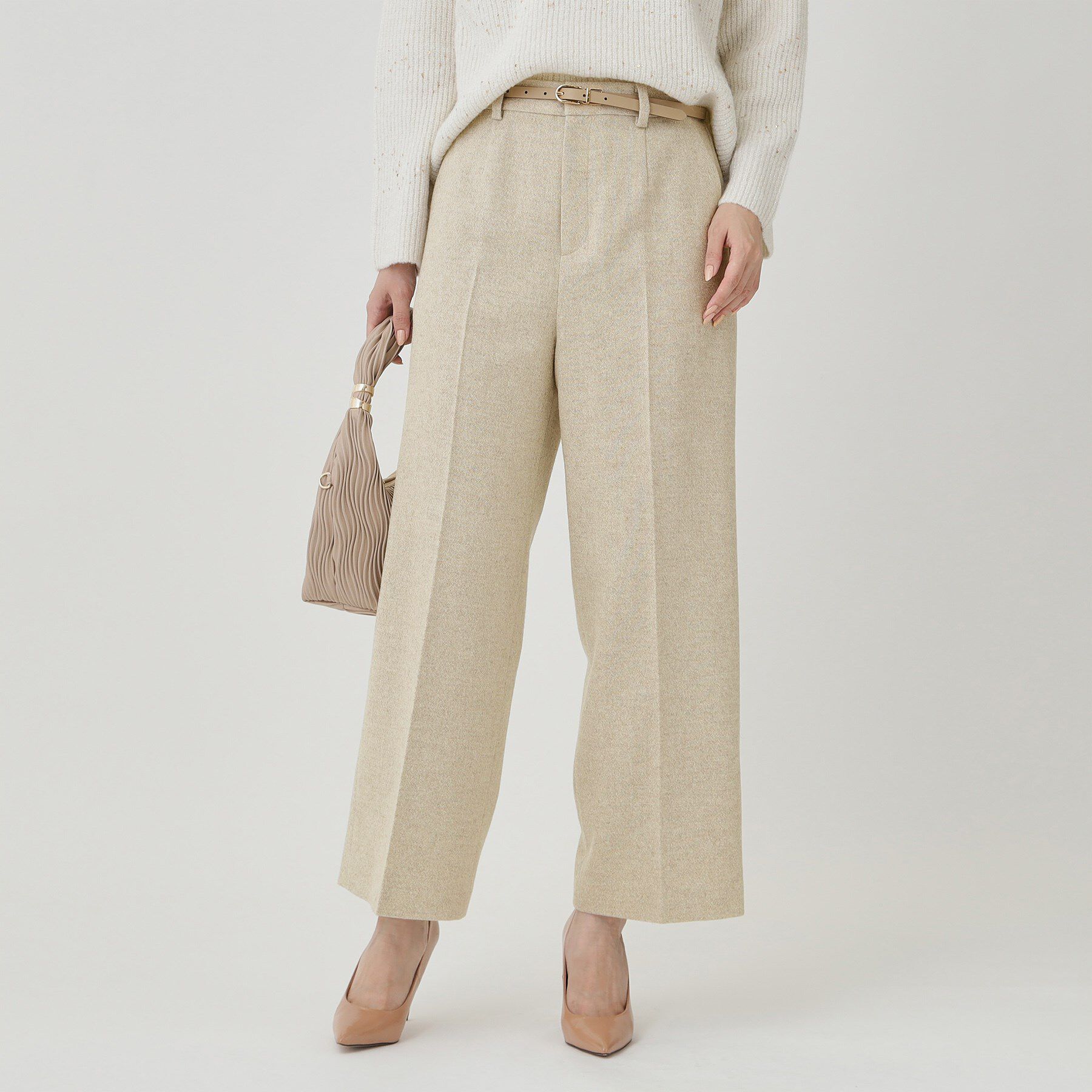 COUP DE CHANCE「【日本製】ラメ入りツイードパンツ」|その他|