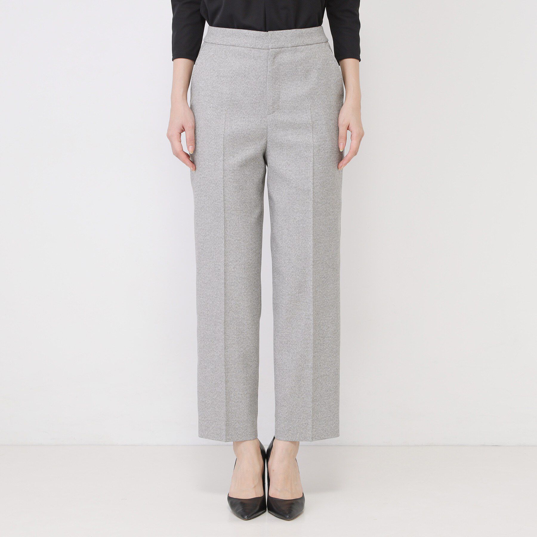 COUP DE CHANCE「【手洗い可／日本製／スーツ可】センタープレス入りテーパードパンツ」|その他|