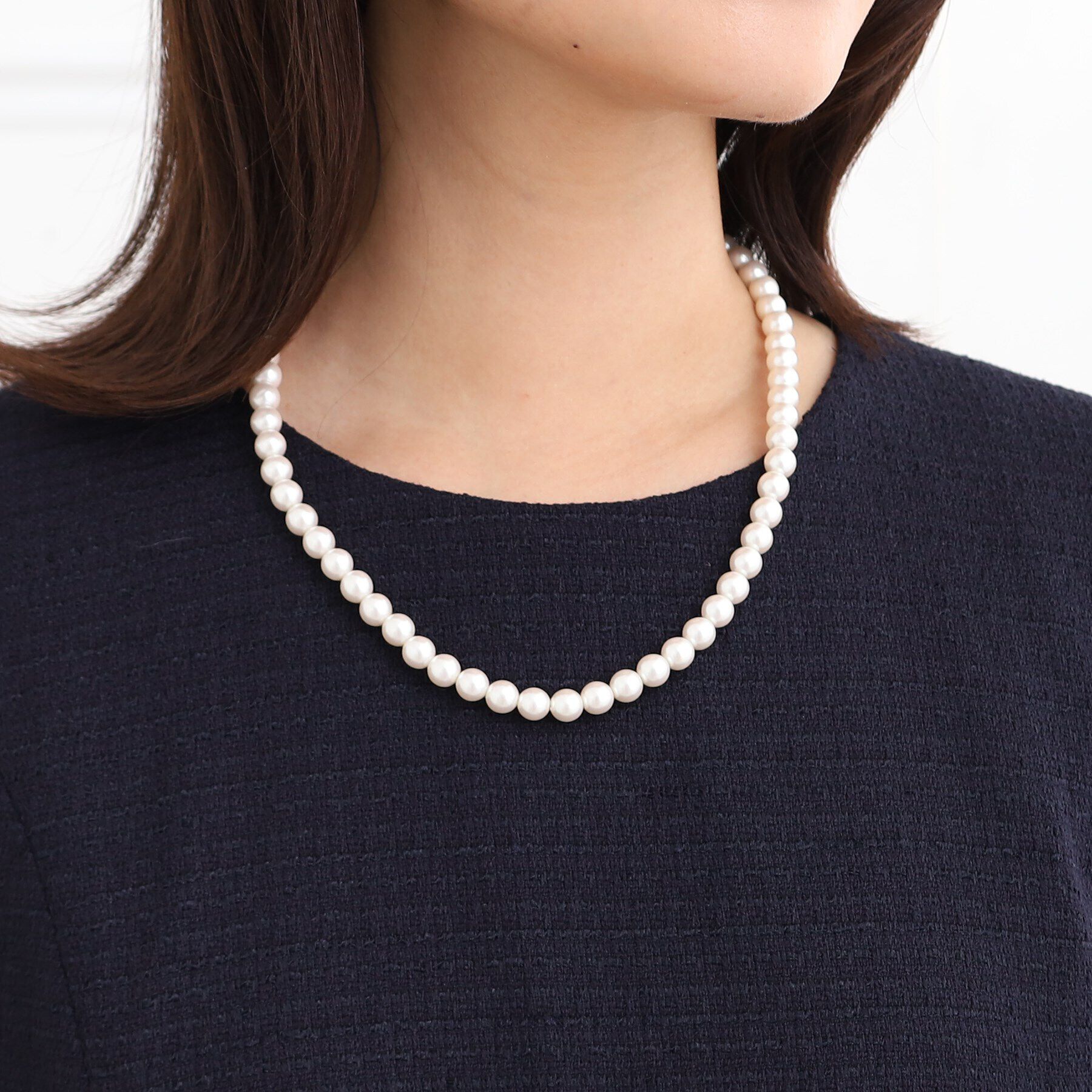 Reflect「【夏SALE／フォーマル/3WAY】二連パール調ネックレス」|ネックレス|