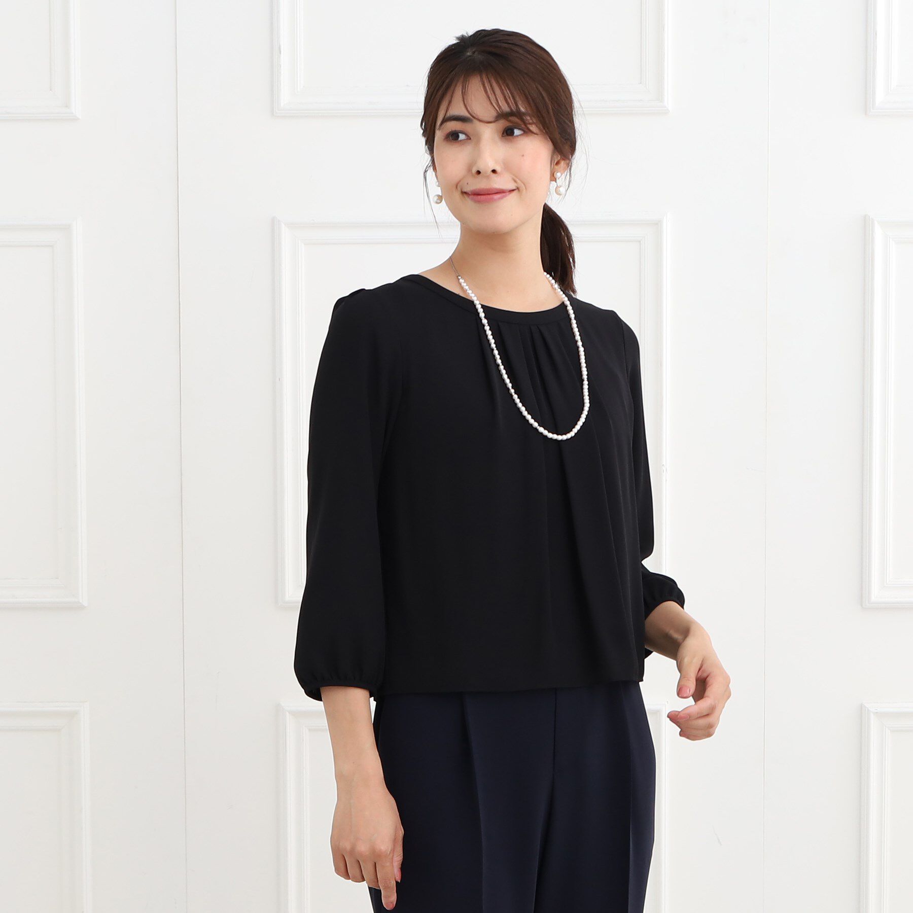 Reflect「【マシンウォッシュ可】ピンタックブラウス」|シャツ・ブラウス|