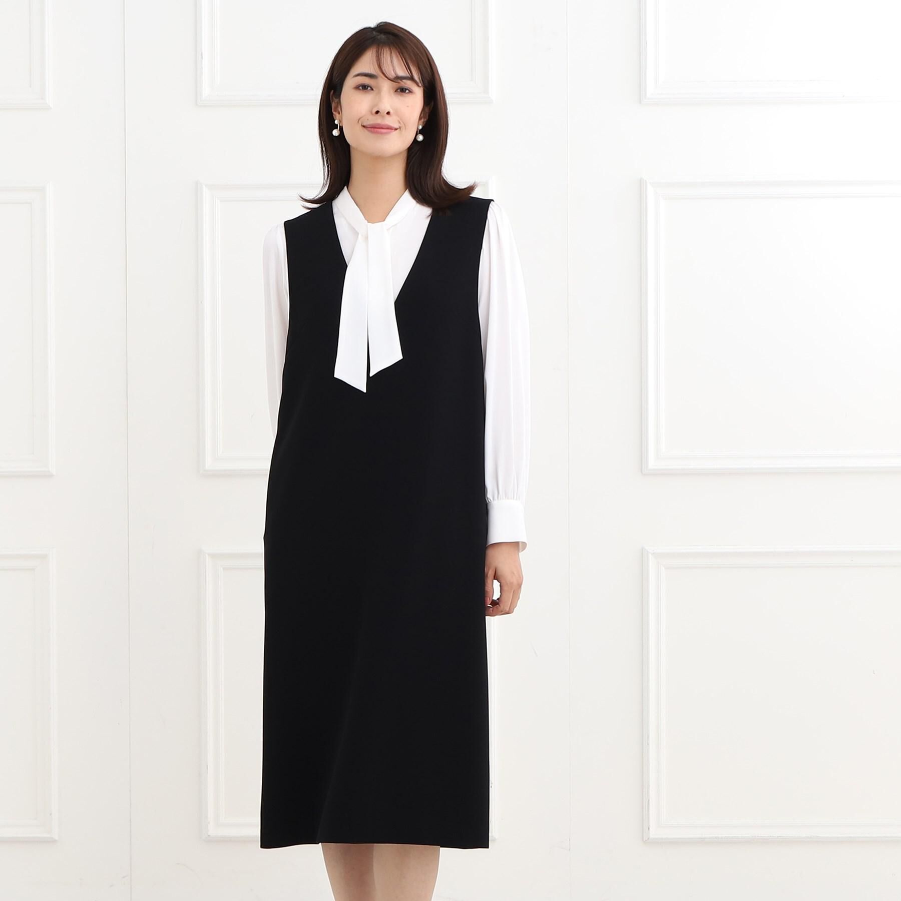 Reflect「【フォーマル/洗える/セットアップ可】ジャンパースカート」|ワンピース|ブラック(019)