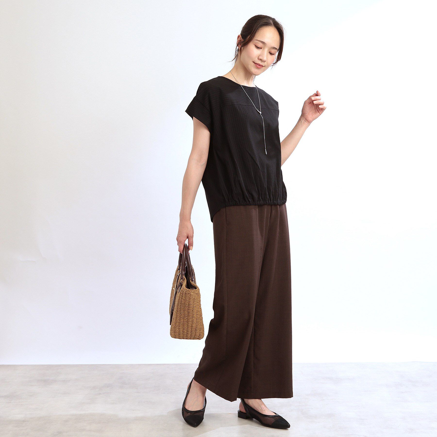 Reflect「【夏SALE／E‐QUALITY／手洗い可】フレンチスリーブブラウス」|シャツ・ブラウス|