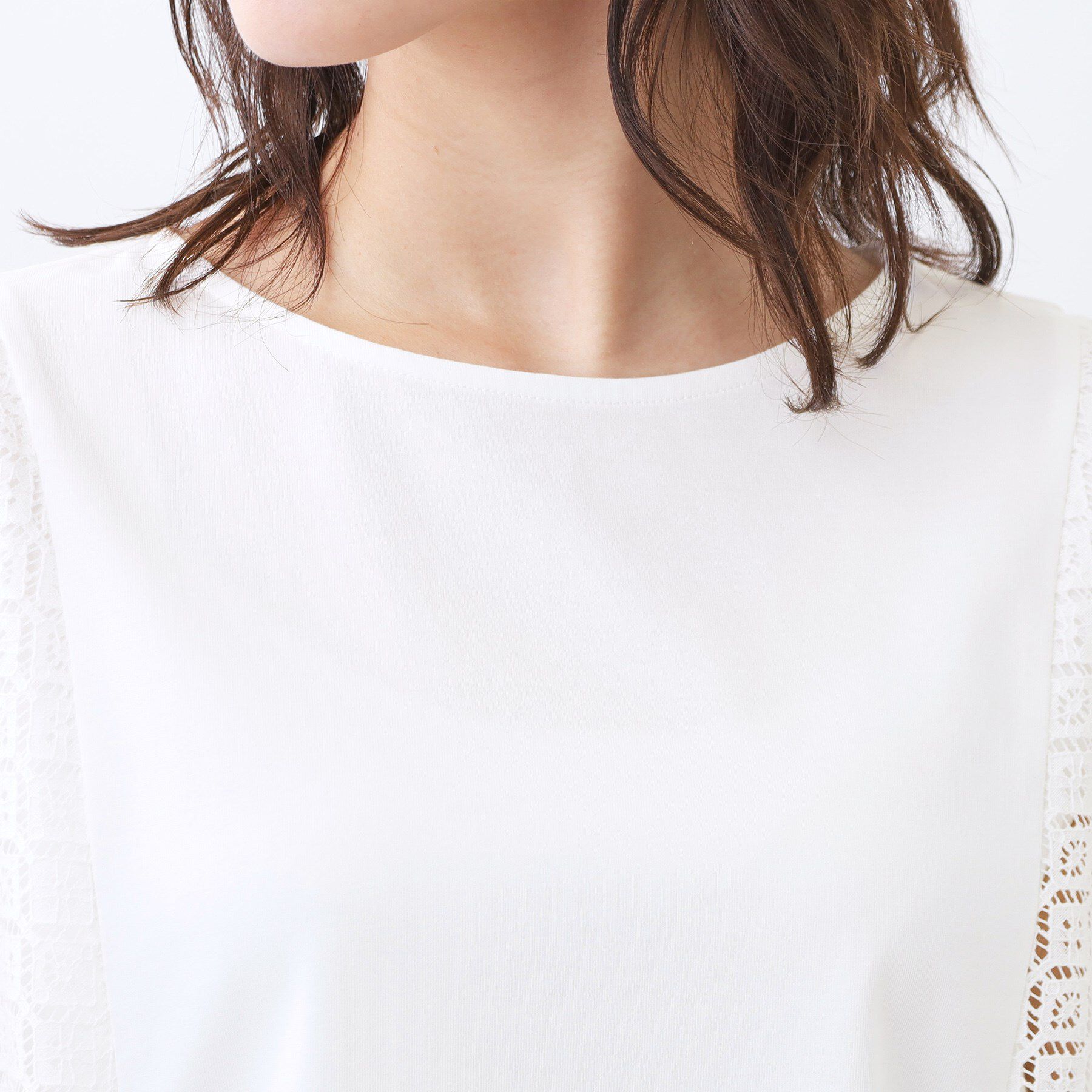 Reflect「幾何レーススリーブプルオーバージャージ」|Tシャツ・カットソー|