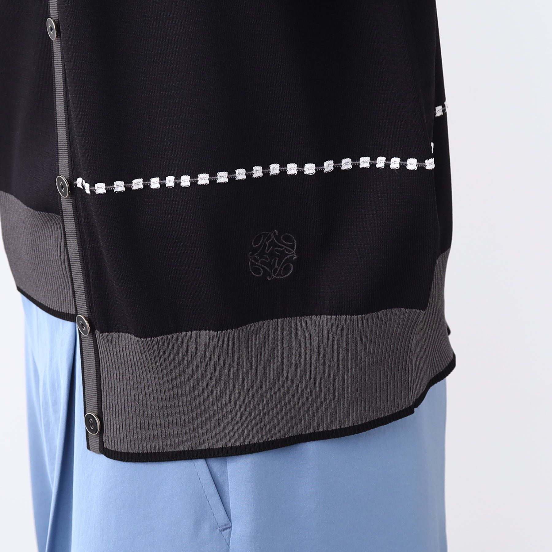 Reflect「【WEB先行カラーあり／手洗い可／アンサンブル可】バイカラーカーディガン」|カーディガン|