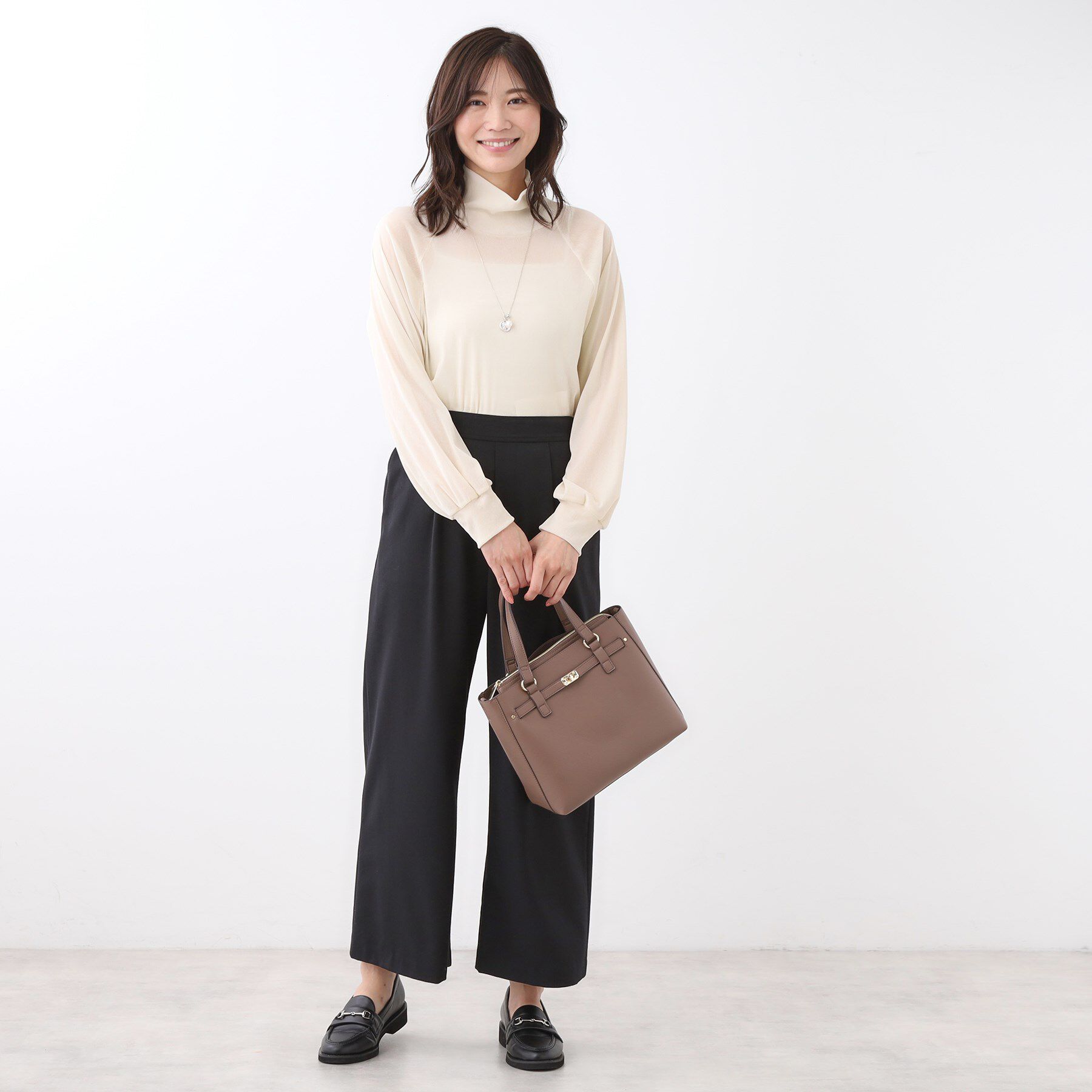 Reflect「【レイヤードスタイルのインナーに◎】タートル&times;ラグランスリーブプルオーバー」|Tシャツ・カットソー|