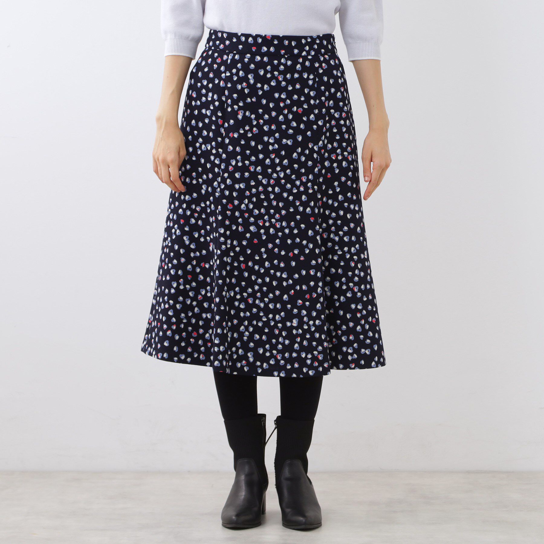 Reflect「ソフトフレアプリントスカート」|スカート|