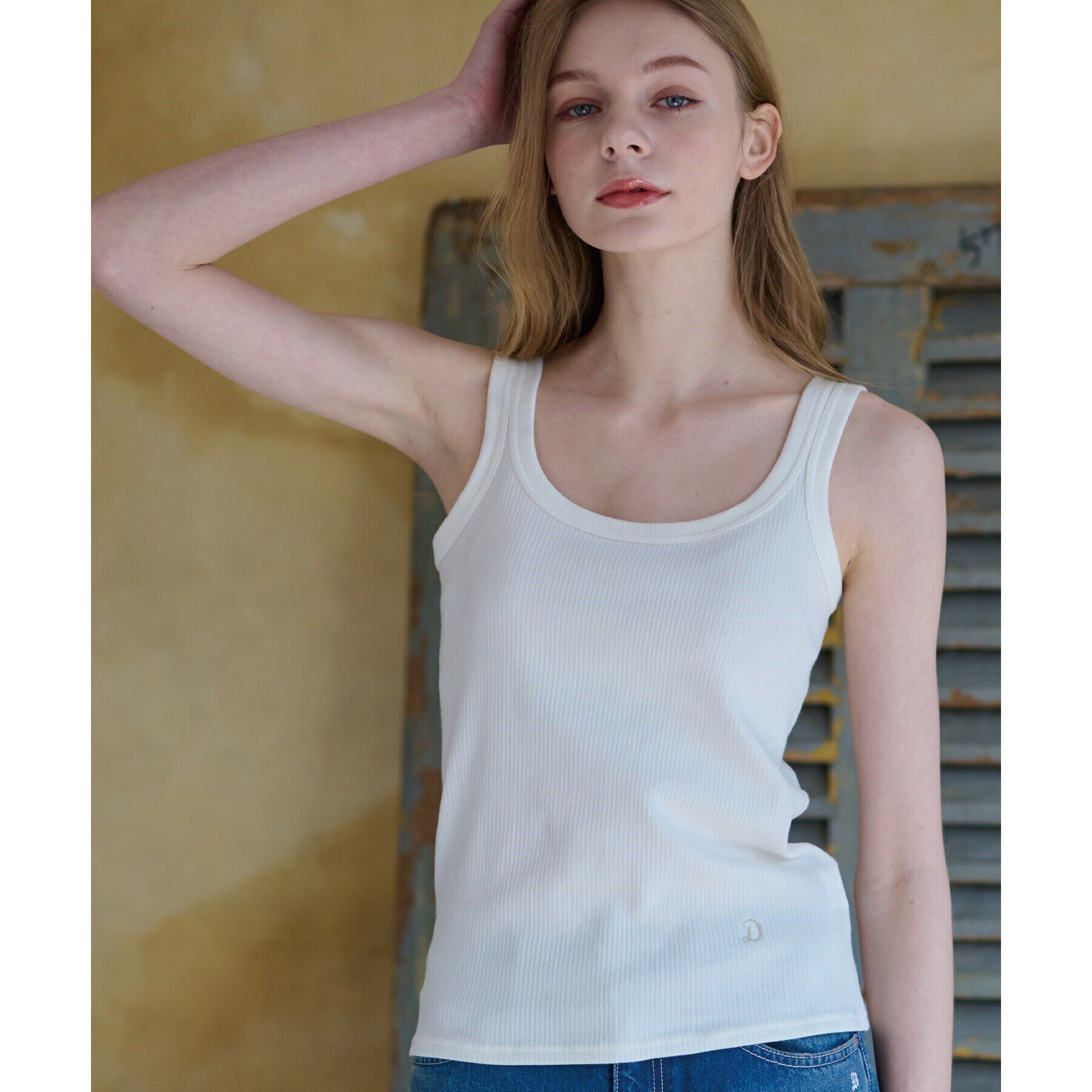 DRESSTERIOR「【洗える／インナーやメインにも大活躍】ランダムテレコタンクトップ」|キャミソール|