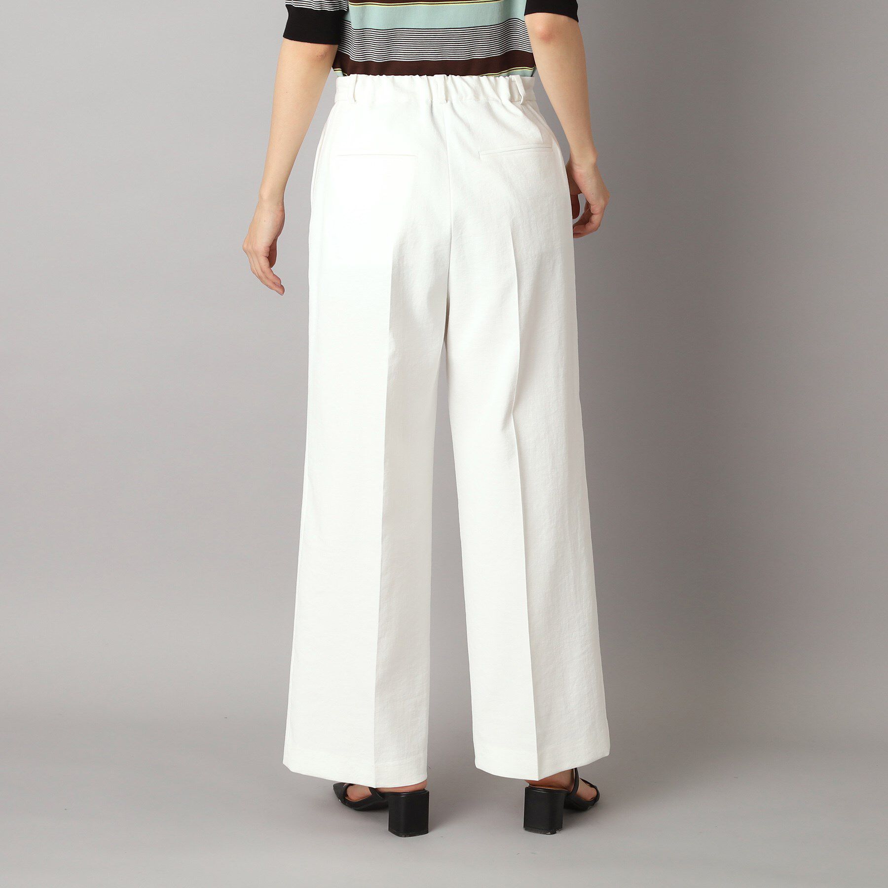 DRESSTERIOR「【洗える/吸水速乾/接触冷感/UVカット】リネンミックスストレッチワイドパンツ」|その他|