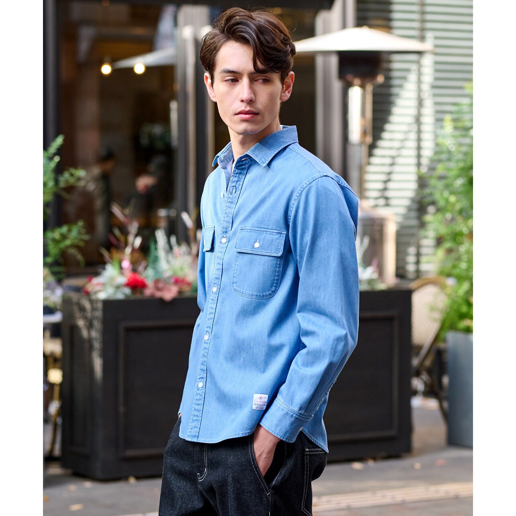 DRESSTERIOR「【Safari5月号掲載】ダブルポケット デニムシャツ」|シャツ・ブラウス|