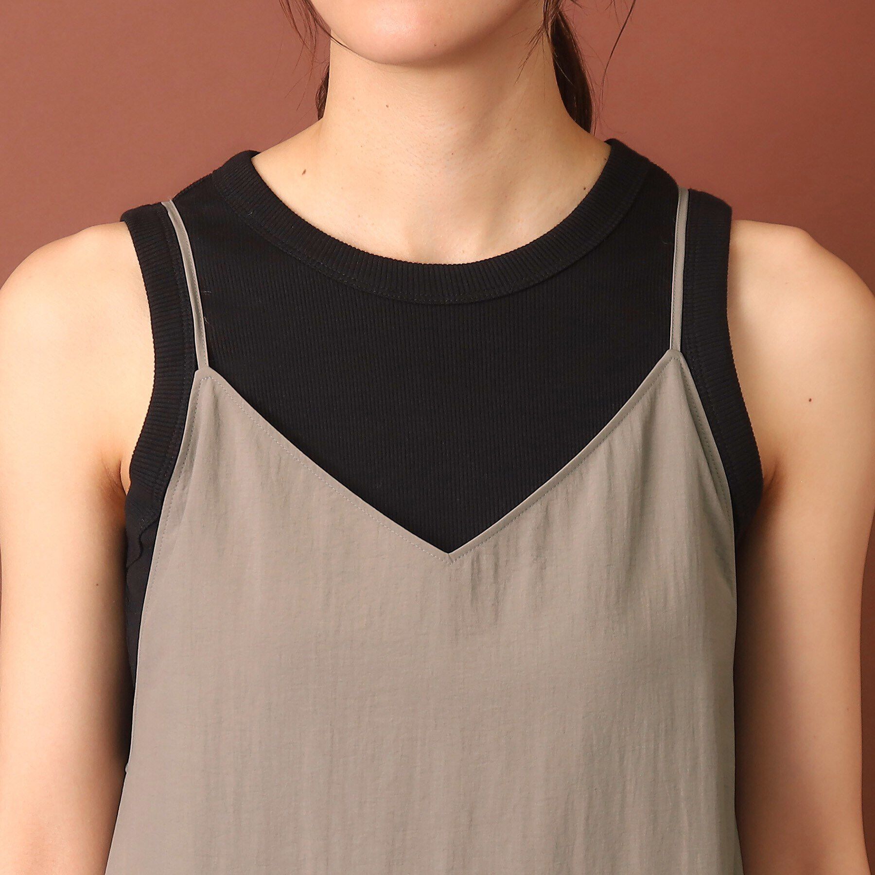 DRESSTERIOR「【接触冷感/撥水】タフタキャミワンピース」|ワンピース|