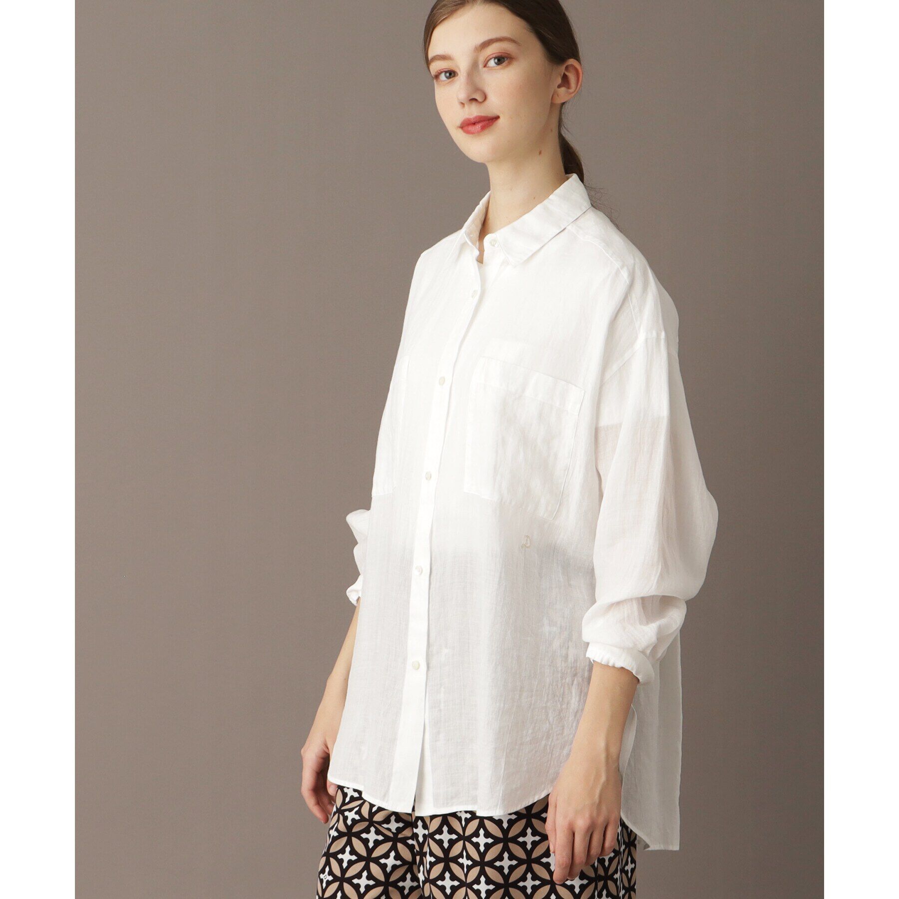 DRESSTERIOR「【人気定番/ラミー100％】ガーメントダイラミーシャツ」|シャツ・ブラウス|