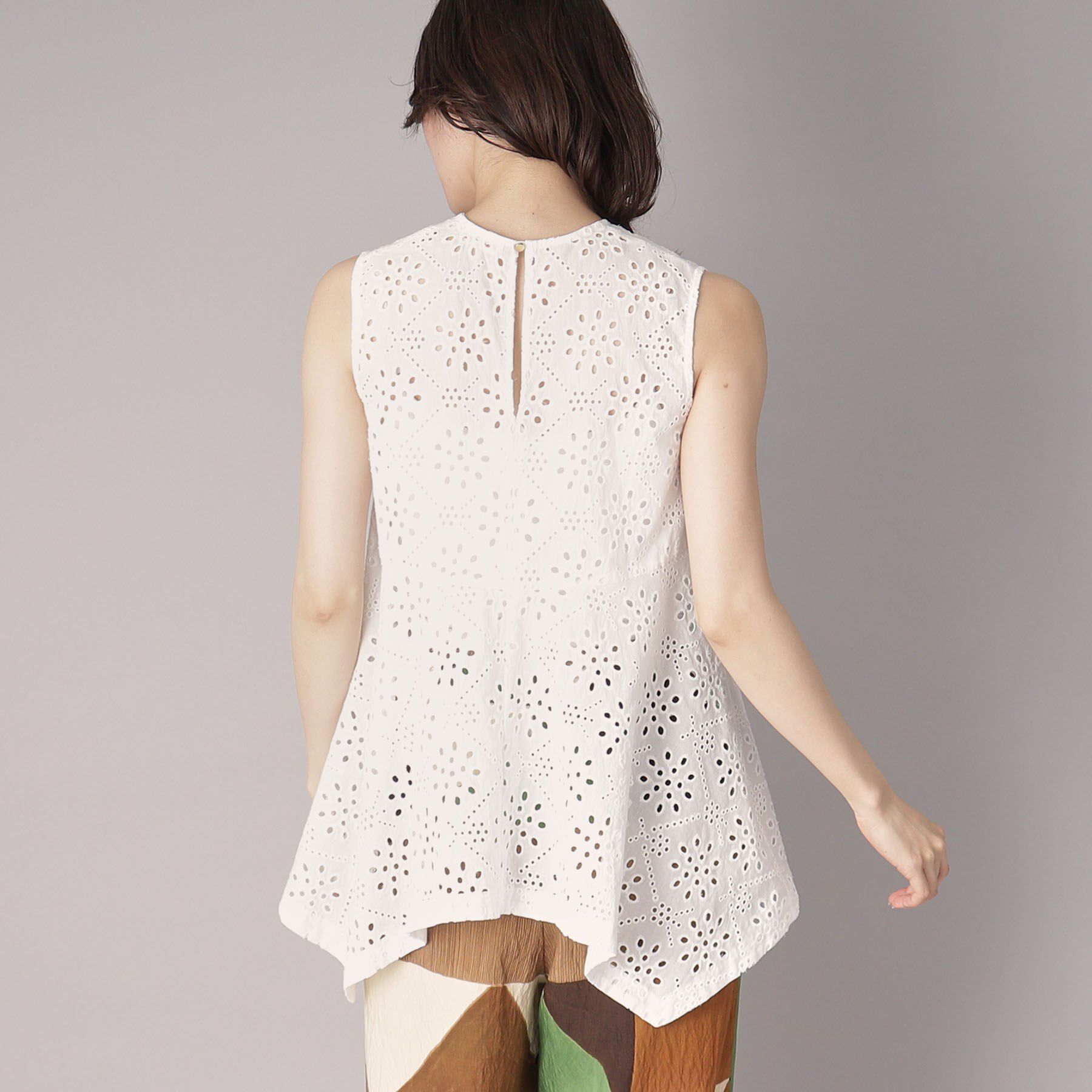 DRESSTERIOR「【コットン100％/洗える】カットワークレースブラウス」|シャツ・ブラウス|