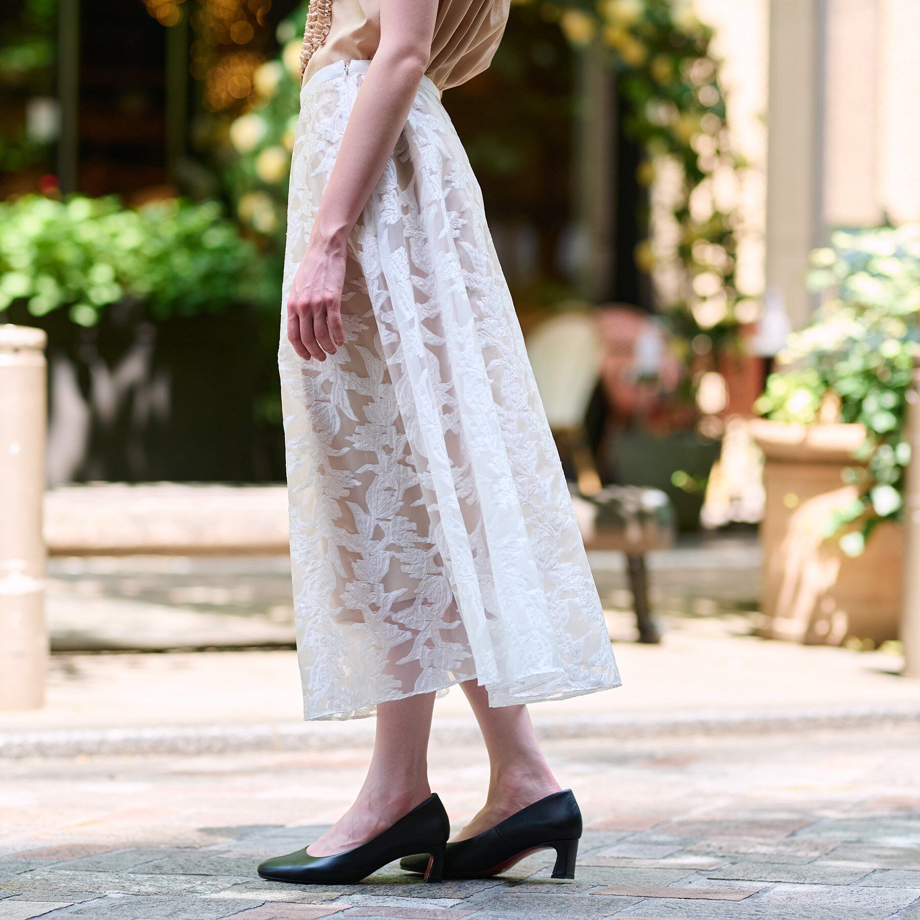 DRESSTERIOR「【きれいめ/裏地取り外し可】シアージャカードスカート」|スカート|