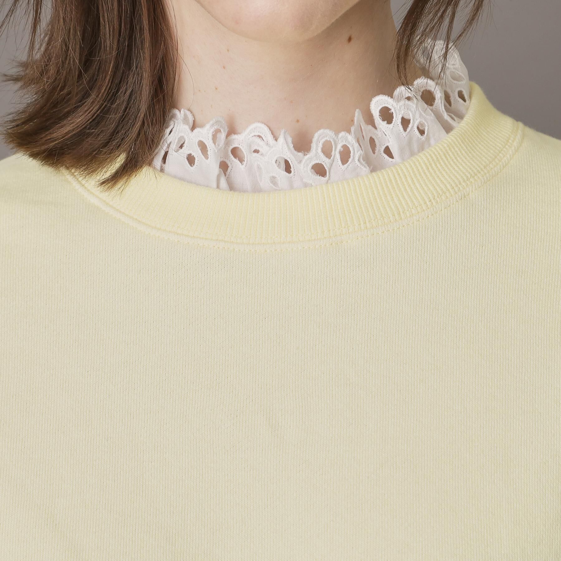 DRESSTERIOR「取り外しフリル付き裏毛プルオーバー」|パーカー|