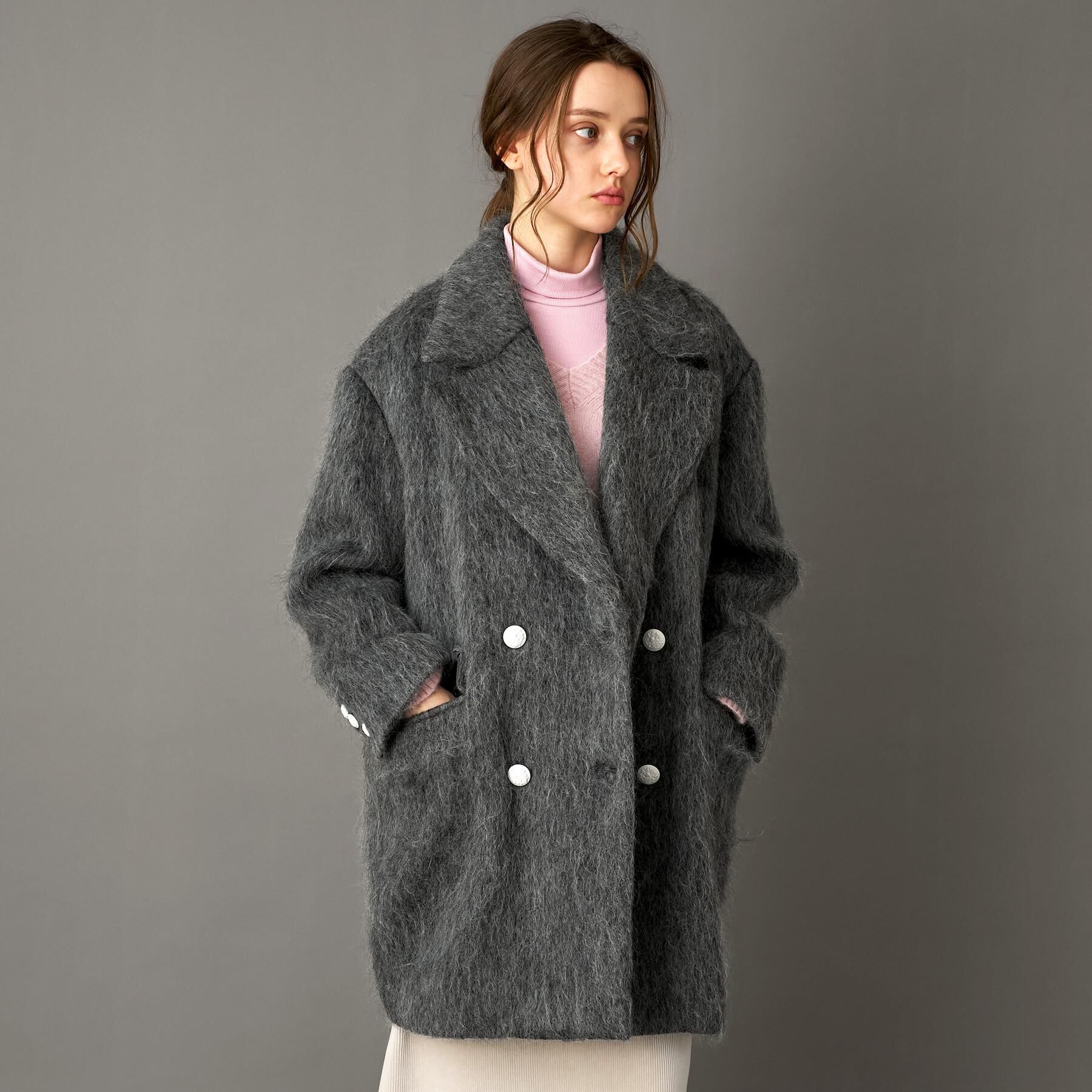 DRESSTERIOR「モヘヤ混シャギーチェスターコート」|チェスターコート|