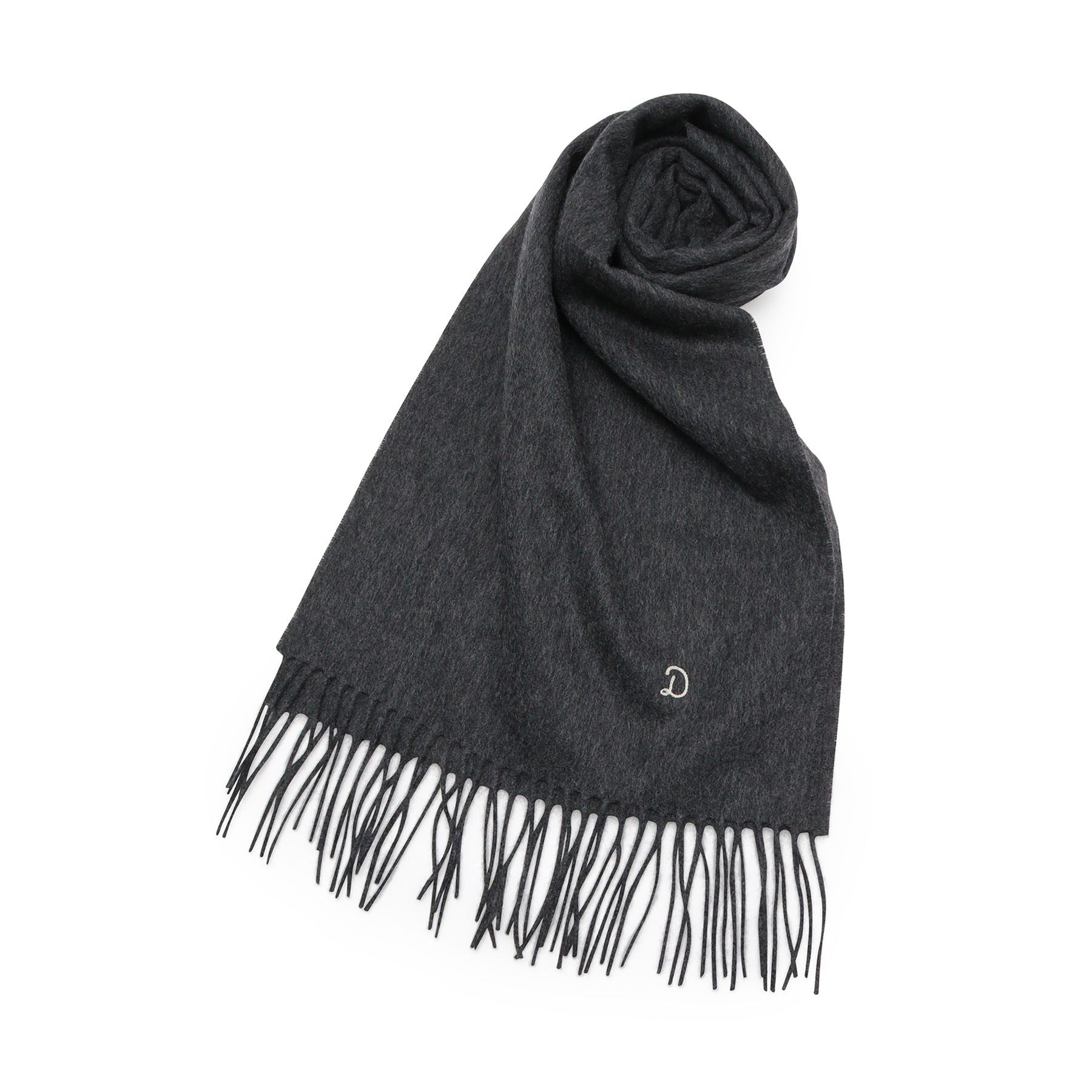DRESSTERIOR「ホワイトカシミヤ ストール」|ストール|チャコールグレー(0